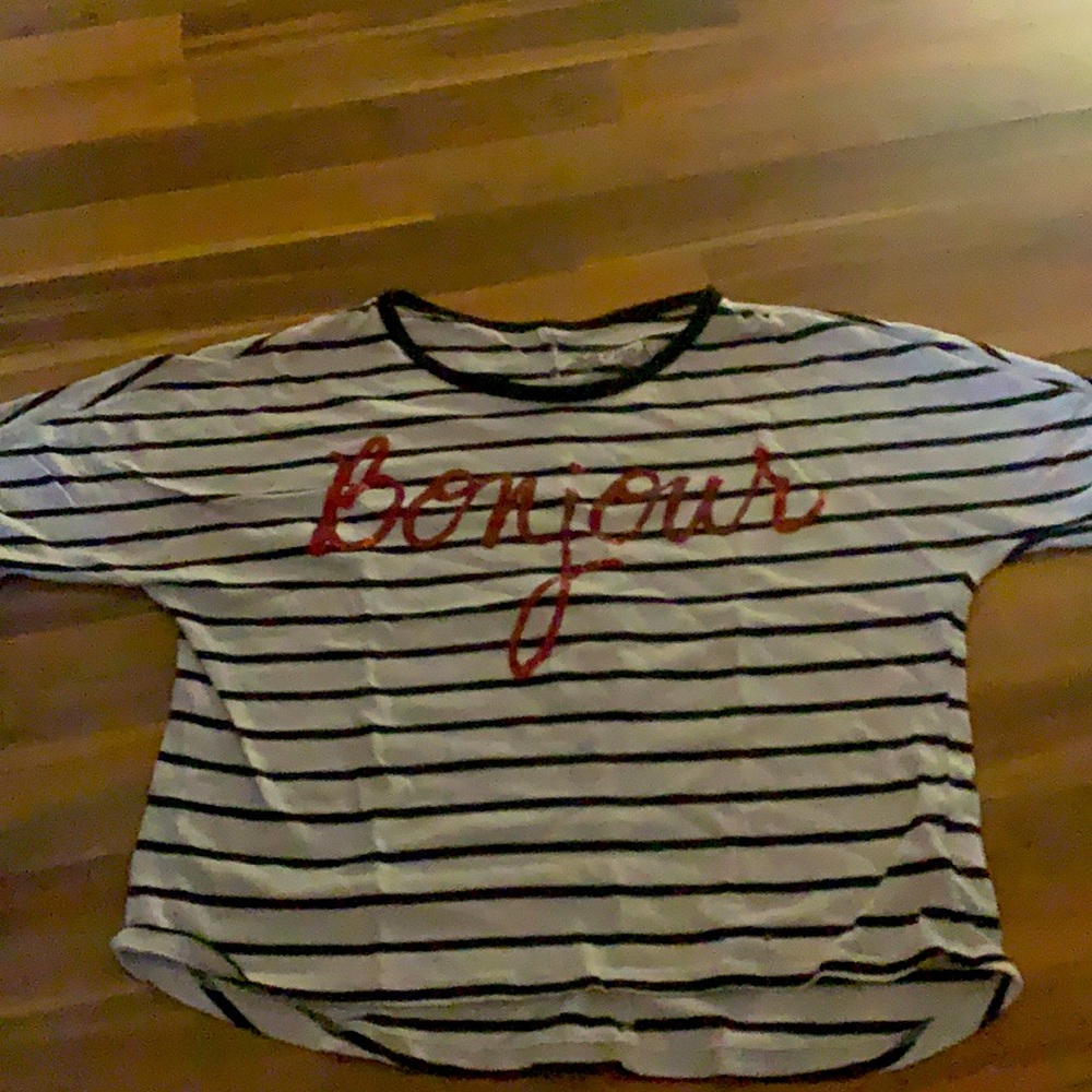 Striped crop top
